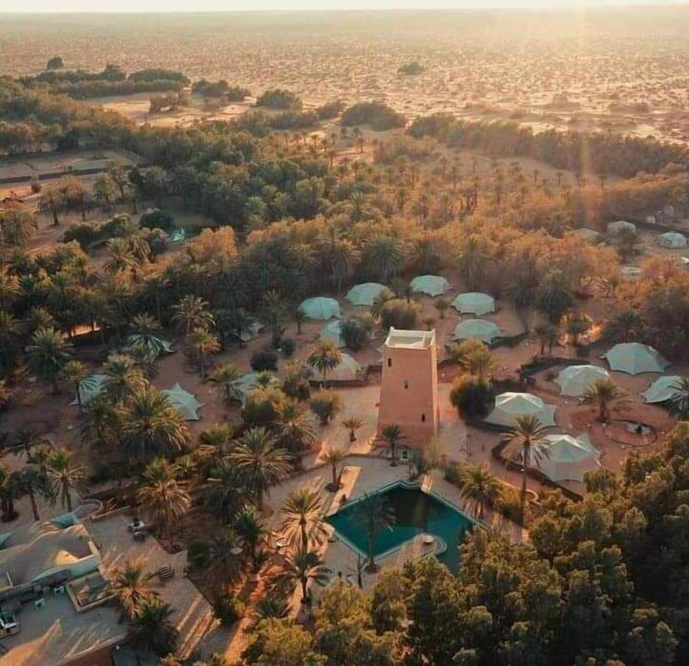 Ksar Ghilane : oasis, source chaude et désert